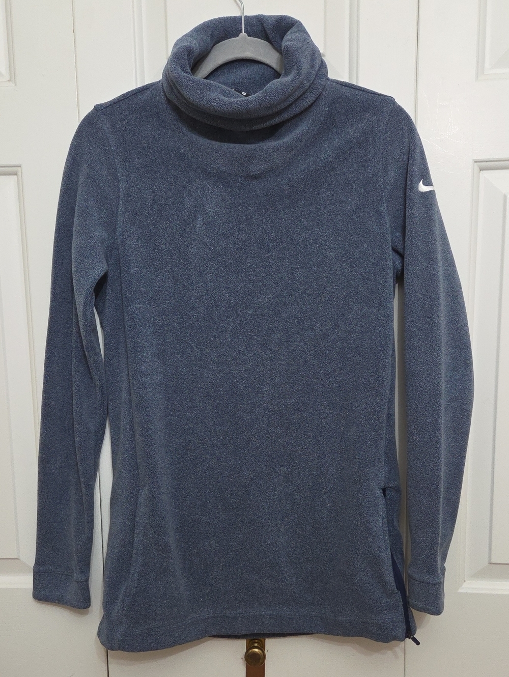 Nike Therma Dri-FIT Fleece Training Cowl Neck Tunic Training Sweater Top/ M